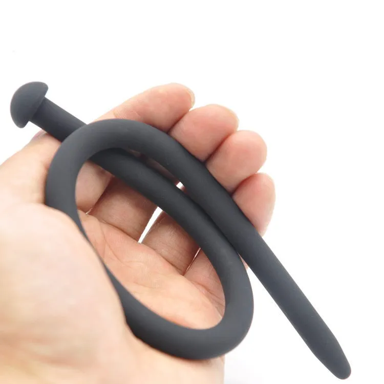 Black 350mm Smooth Silicone Urethra Plugs