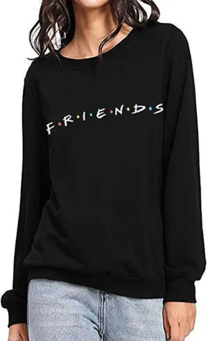 Black friends sweat shirt for womens
