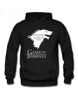 Black games Of Thrones Hoodie For womens