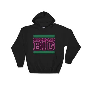 Black Green and Pink Hooded Sweatshirt