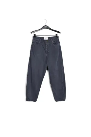 Black high waist loose-fit jeans