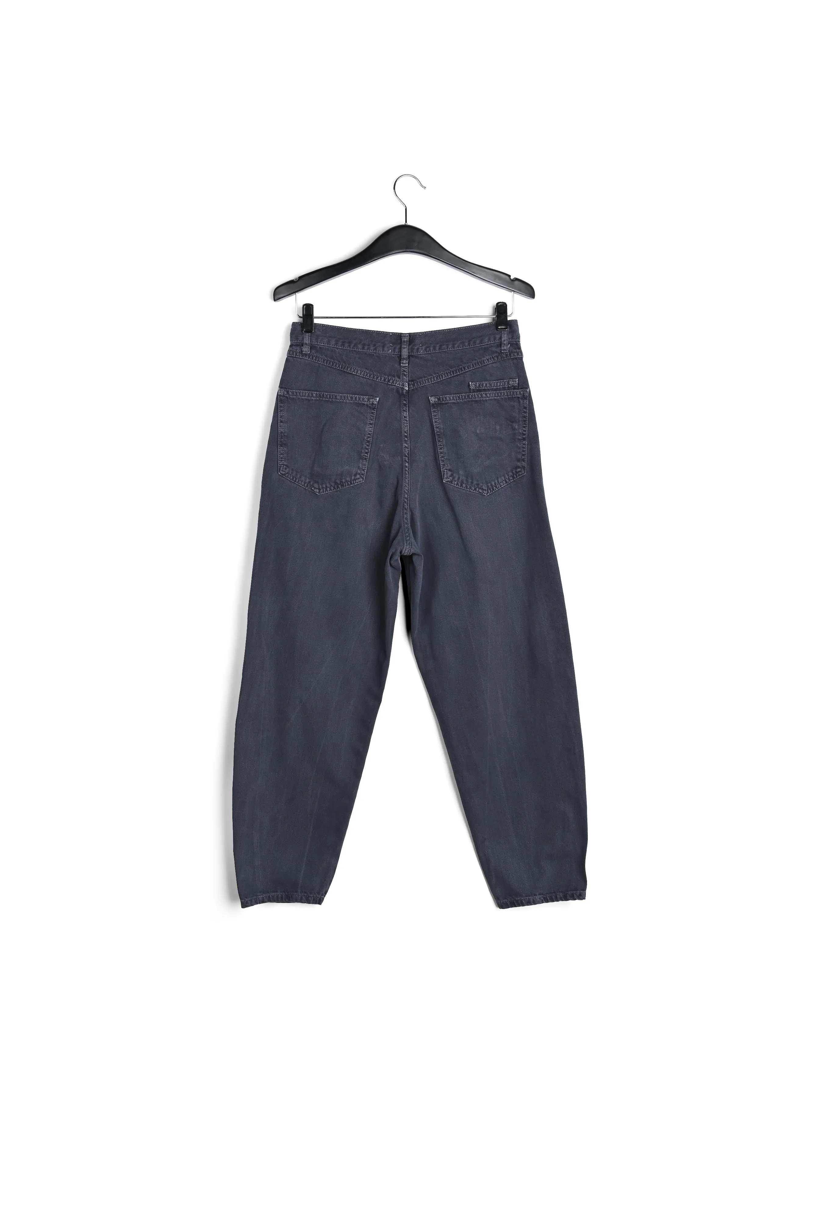 Black high waist loose-fit jeans