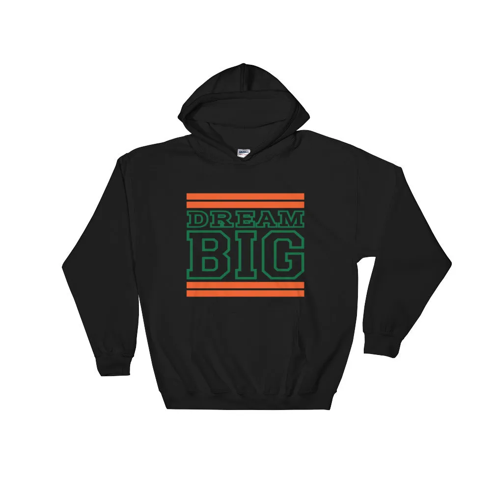 Black Orange and Green Hooded Sweatshirt