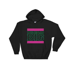 Black Pink and Green Hooded Sweatshirt