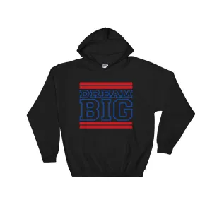 Black Red and Royal Blue Hooded Sweatshirt