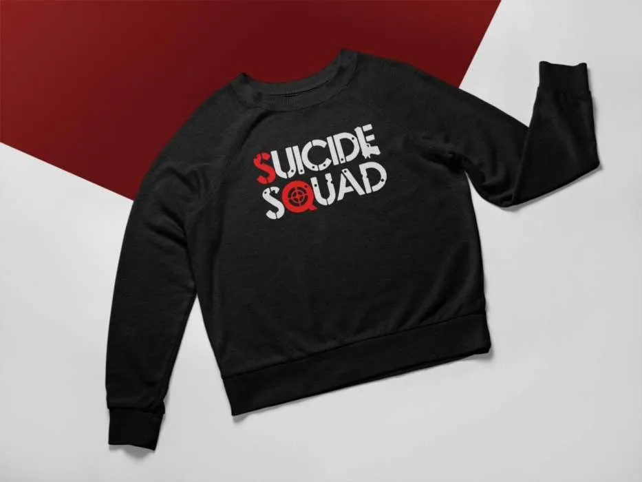 Black SUICIDE SQUAD sweat shirt for womens
