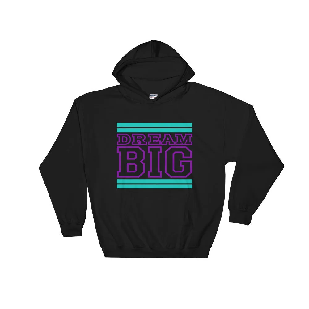Black Teal and Purple Hooded Sweatshirt