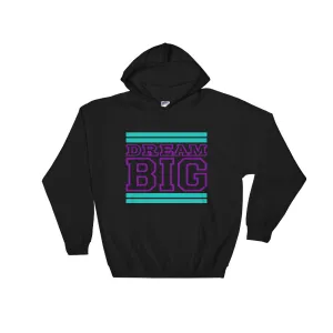 Black Teal and Purple Hooded Sweatshirt