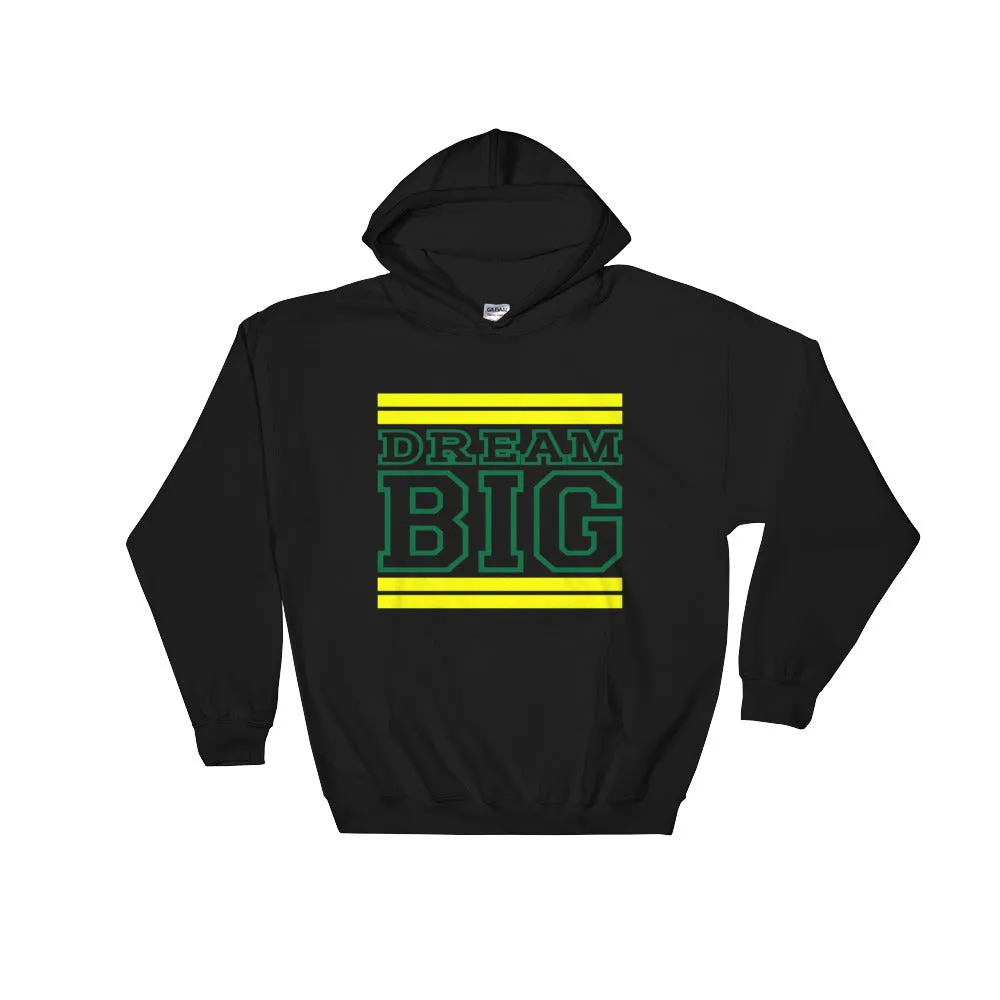 Black Yellow and Green Hooded Sweatshirt