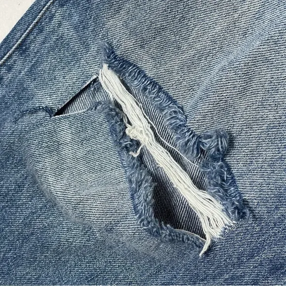 Blank NYC The Howard Mid-Rise Loose‎ Fit Organic Cotton Button Fly Jeans Size 30