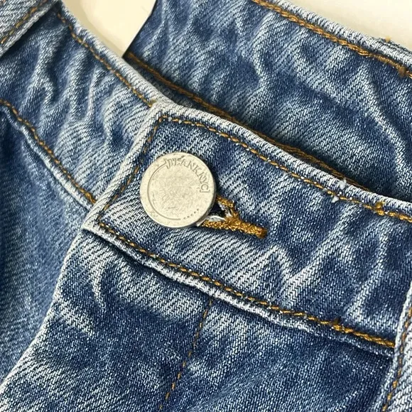 Blank NYC The Howard Mid-Rise Loose‎ Fit Organic Cotton Button Fly Jeans Size 30