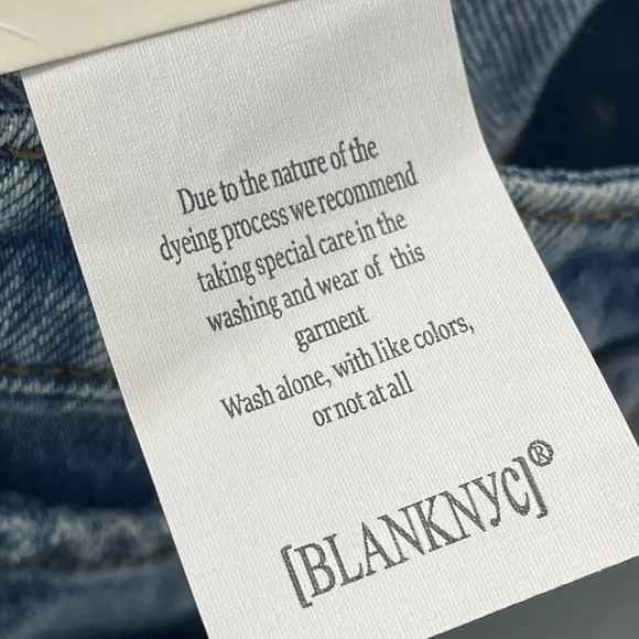 Blank NYC The Howard Mid-Rise Loose‎ Fit Organic Cotton Button Fly Jeans Size 30
