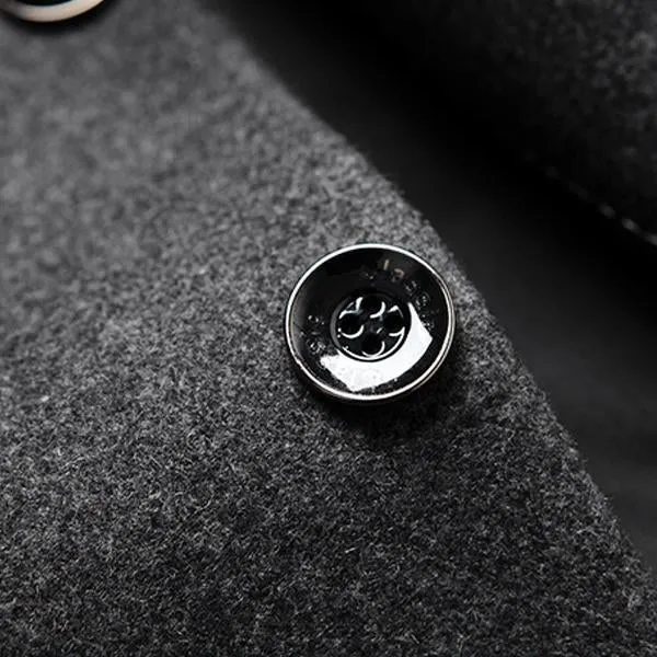 Blazer de couleur unie rétro pour homme