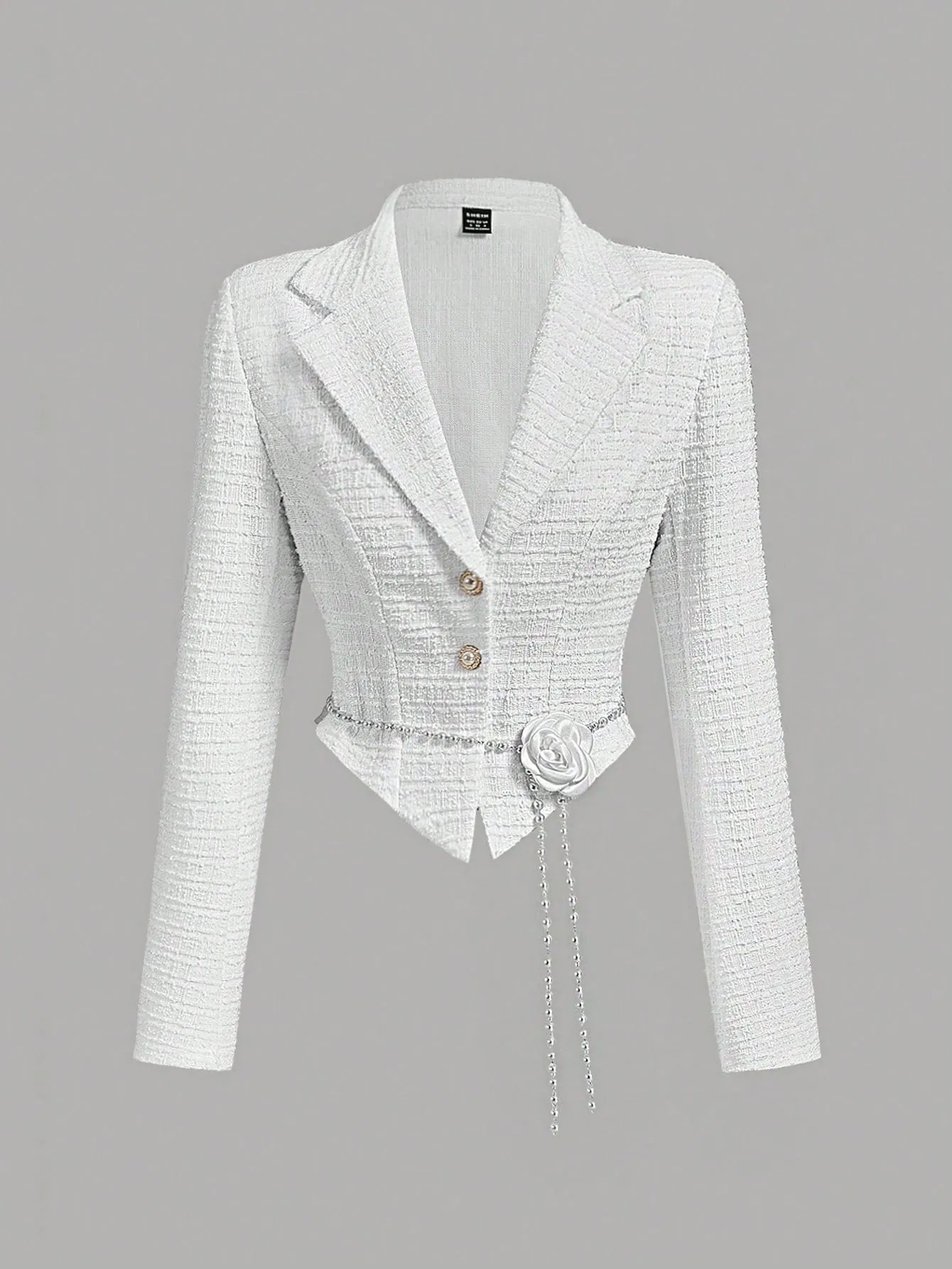 Blazer Jacquard Cherry Vibes: Elegancia para Cada Ocasión