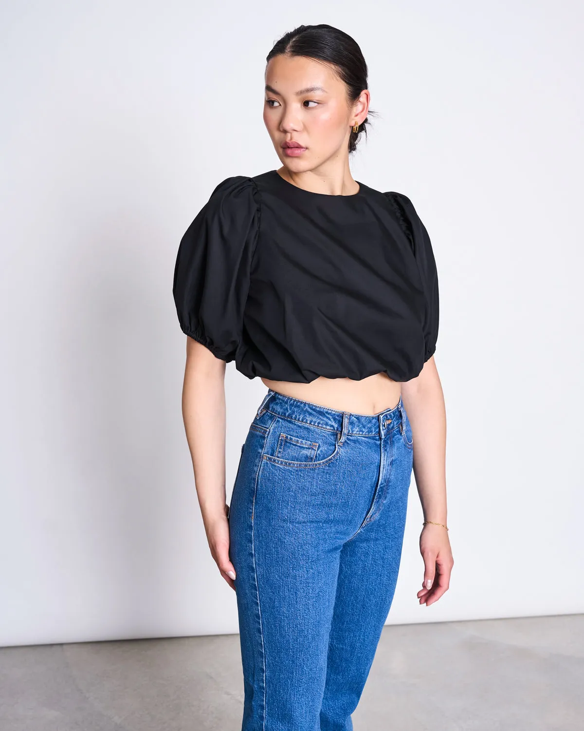 BLOUSE LAIDE BLACK