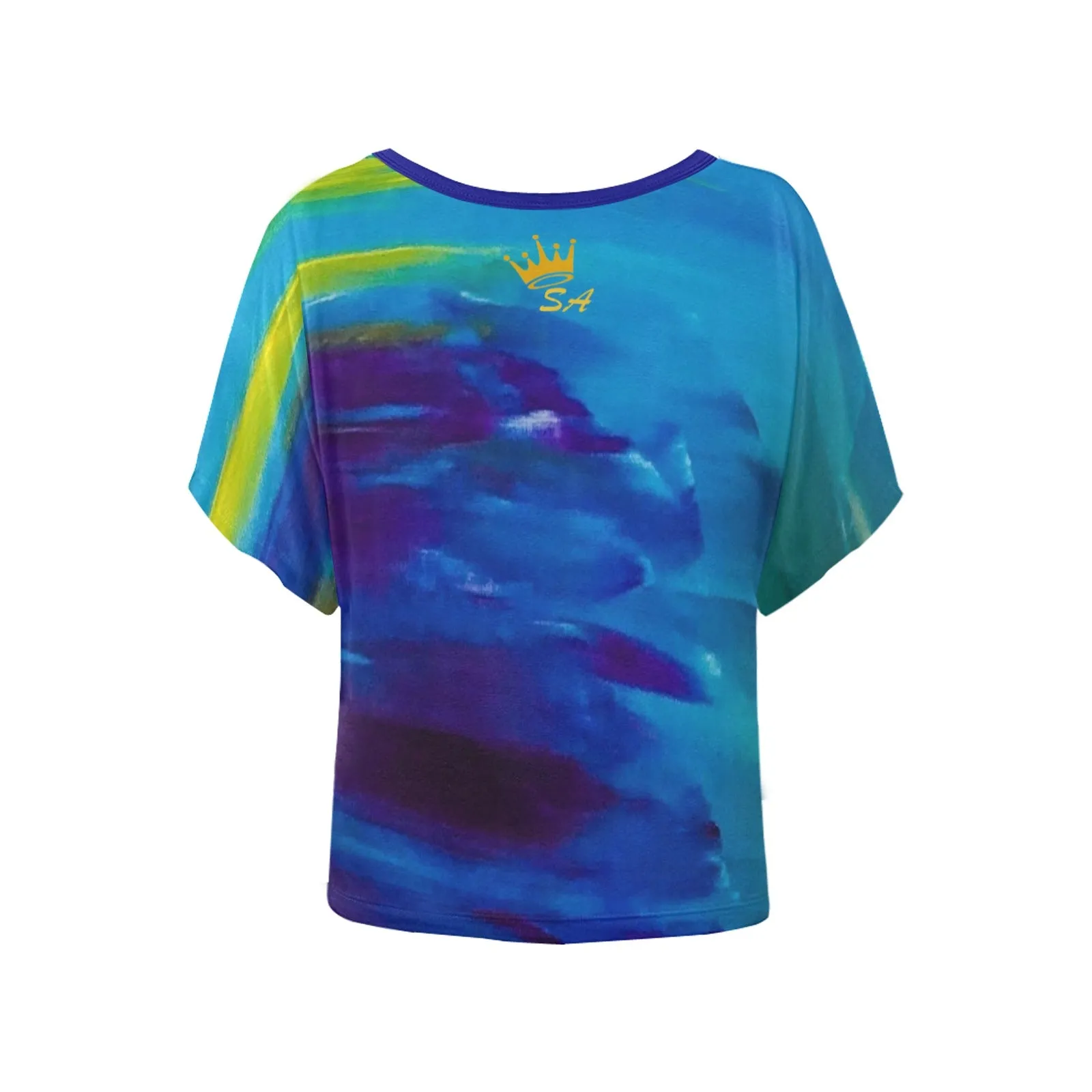 Blue Wave Batwing Sleeve T-Shirt