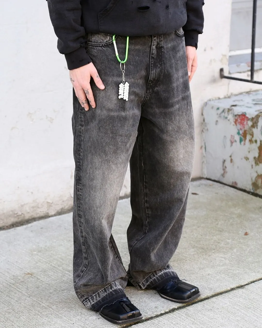 Boiler Room Printed 5 Pocket Jean