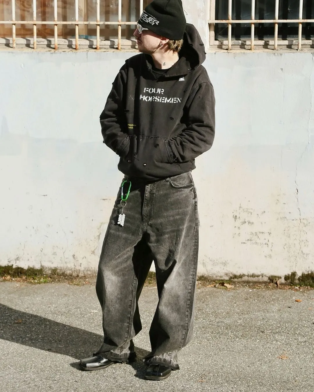 Boiler Room Printed 5 Pocket Jean