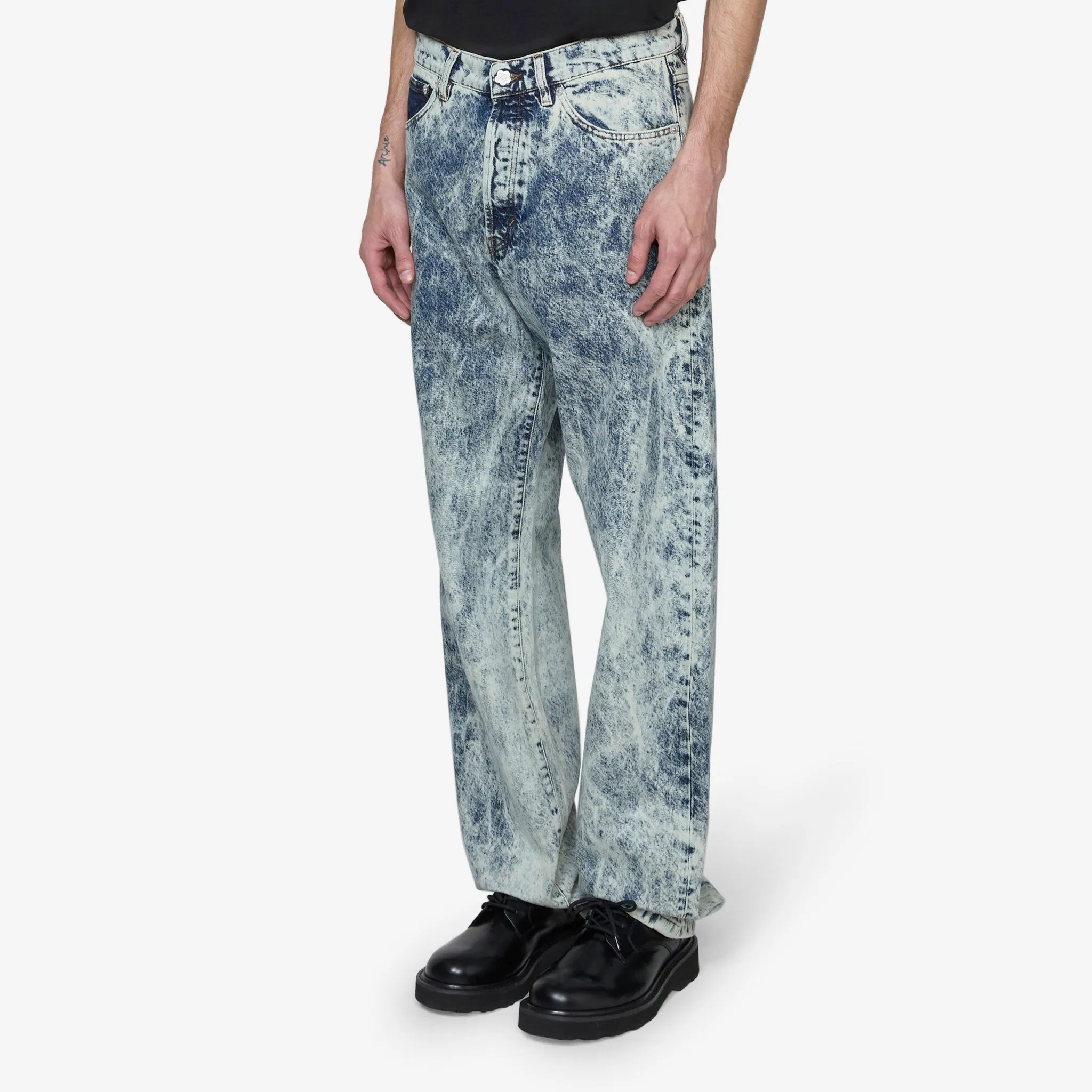 Botan Loose Fit Jeans Snow Bleached Blue Denim