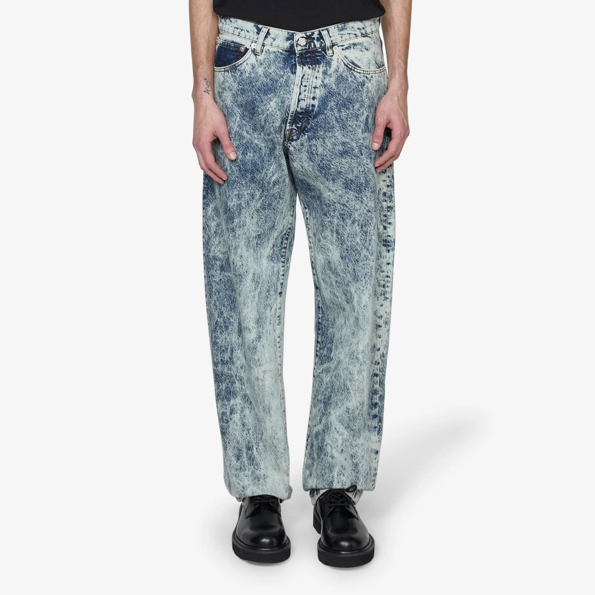 Botan Loose Fit Jeans Snow Bleached Blue Denim