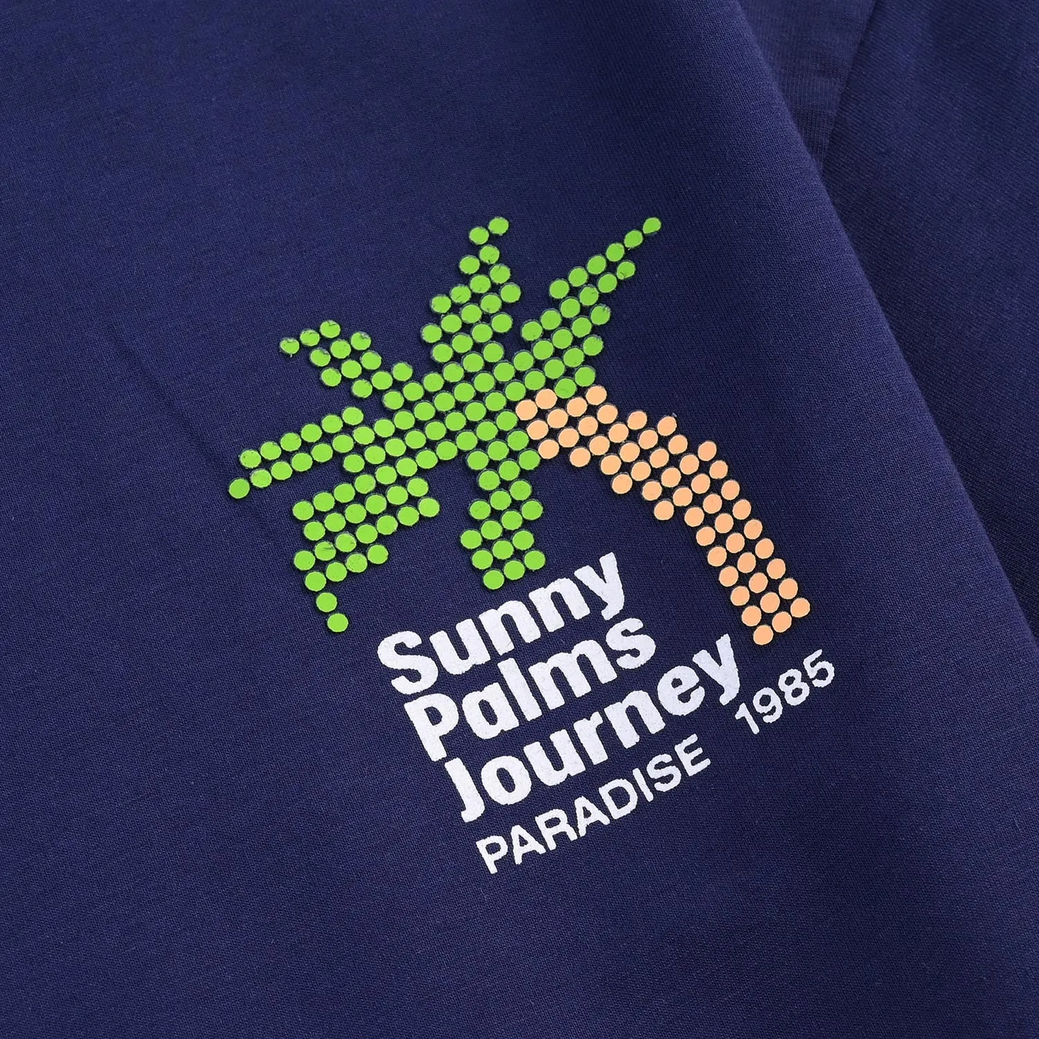 Boys Lycra Jersey T-Shirt HS Sunny Palm Journey-NAVY