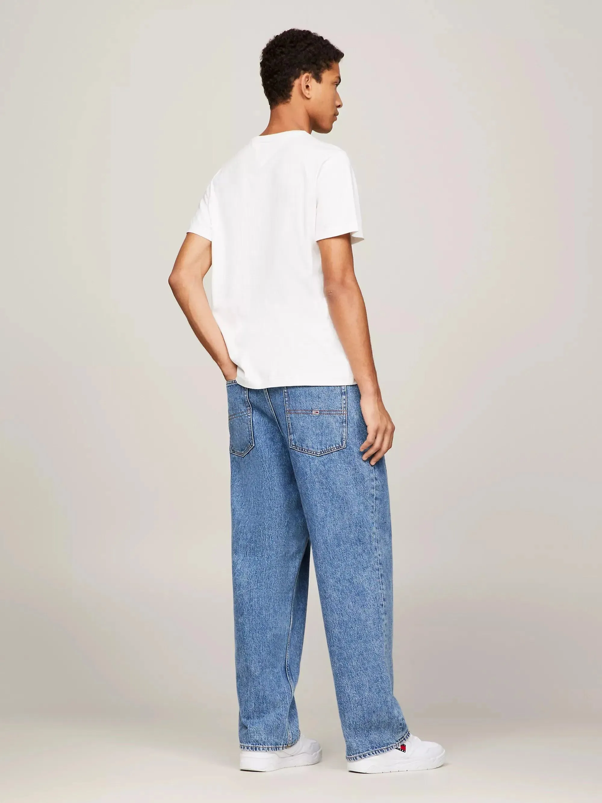 Camiseta Tommy Jeans Classics de Algodón Orgánica Blanca