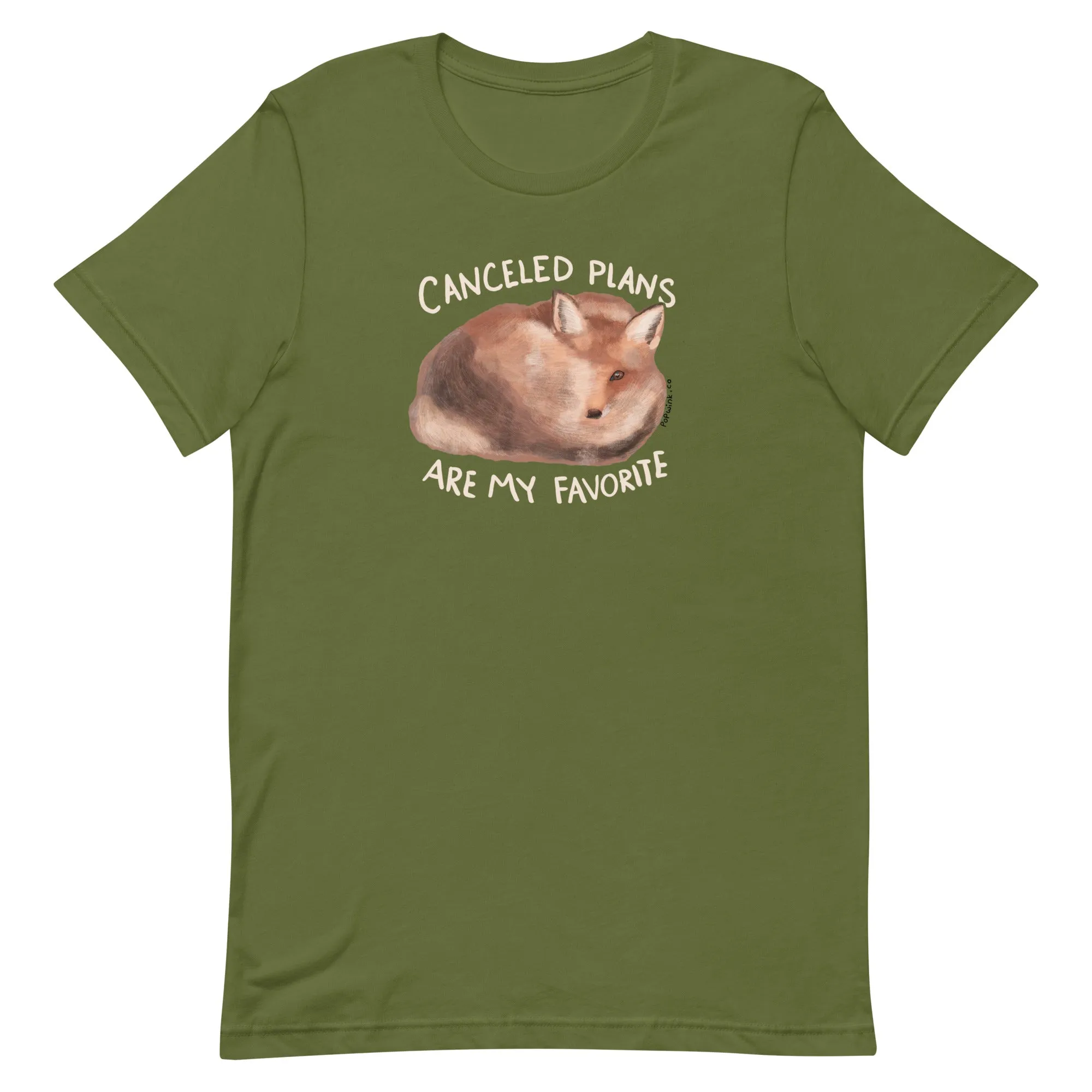 Canceled Plans are My Favorite Sleepy Fox T-Shirt