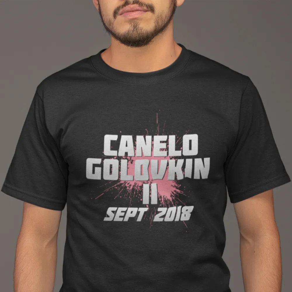 Canelo v GGG 2018  TXT Splatter T-shirt
