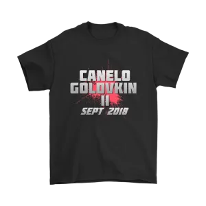Canelo v GGG 2018  TXT Splatter T-shirt
