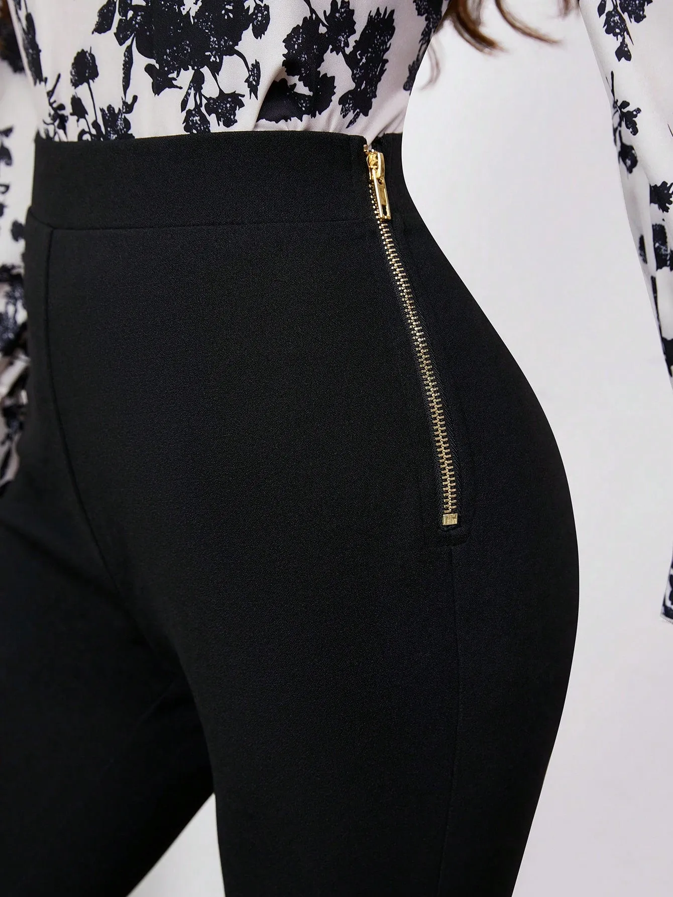 Cherry Vibes - Pantalones Amplios con Cremallera en