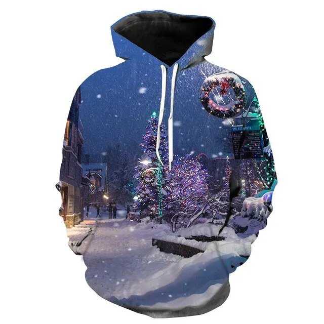 Christmas Hoodie Men's Women's Fashion 3D Printed Sweatshirt  Pullover