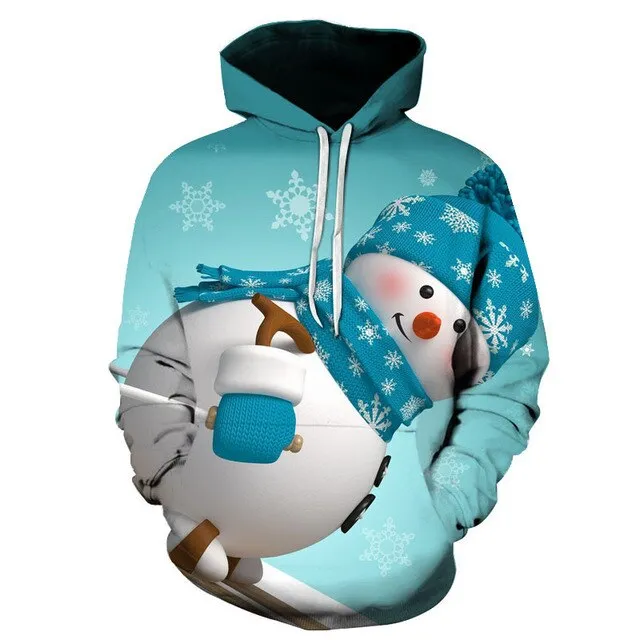Christmas Hoodie Men's Women's Fashion 3D Printed Sweatshirt  Pullover