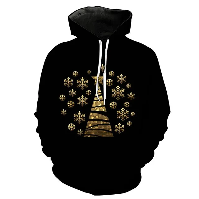 Christmas Hoodie Men's Women's Fashion 3D Printed Sweatshirt  Pullover