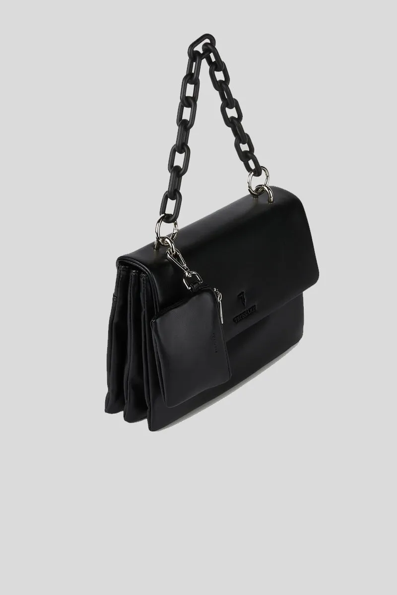 Claire Shoulder MD Smooth Ecoleather - Black