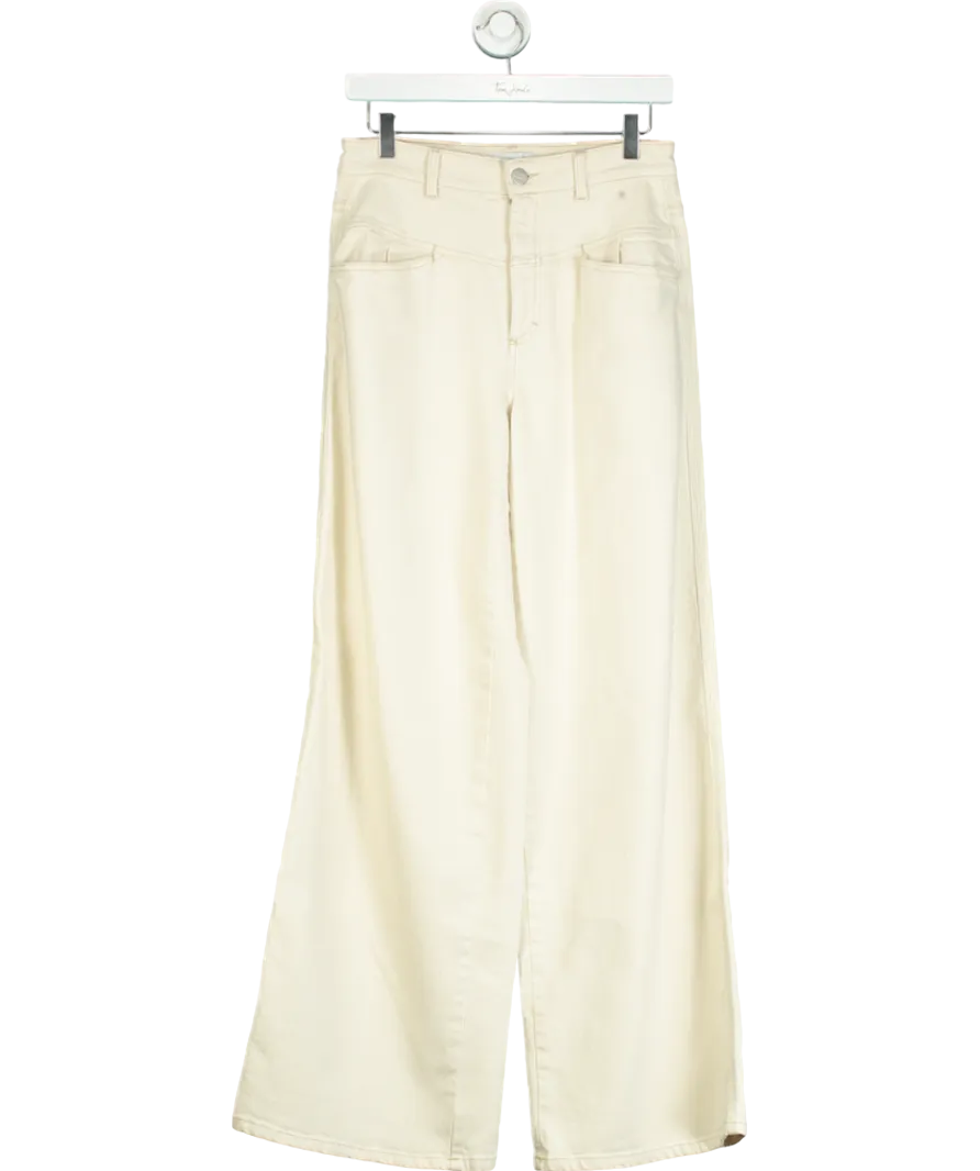 CLOSED Cream Wide-leg Denim Jeans W27