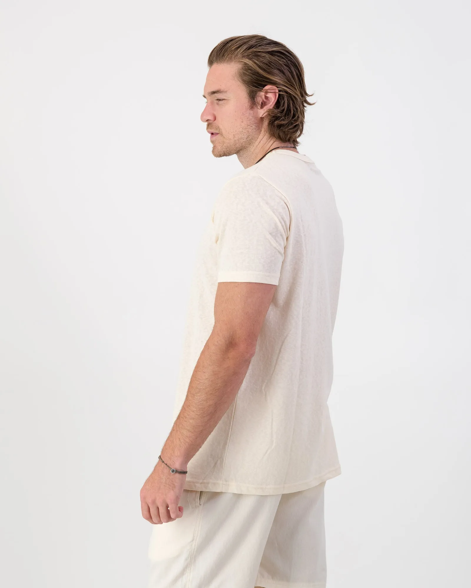 Cool Touch Cotton T-Shirt - Cream