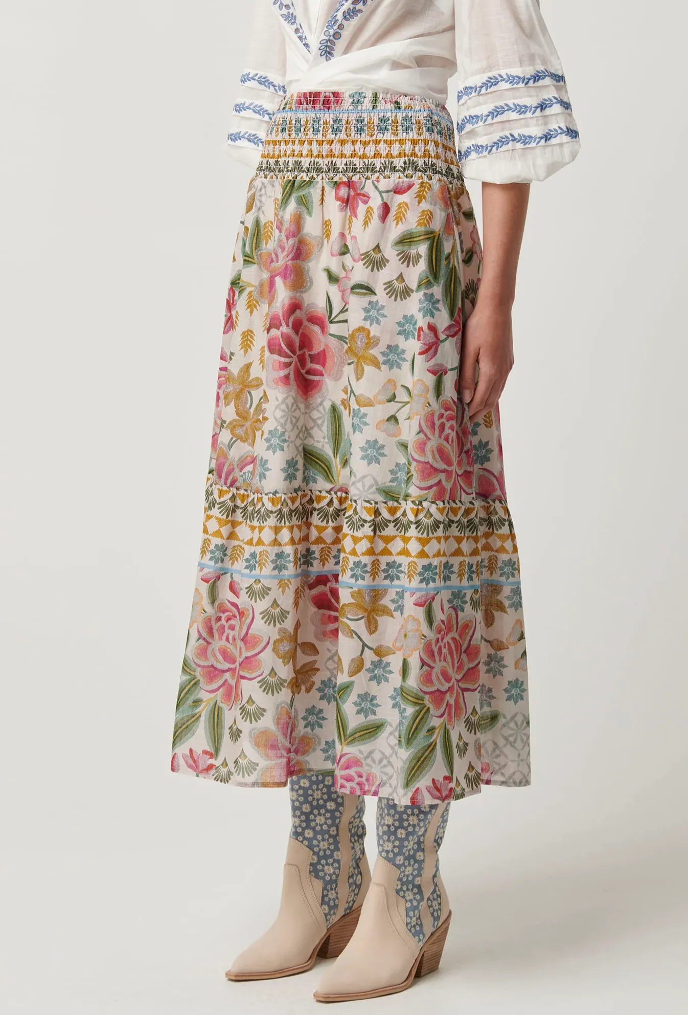 CORDELIA Cotton Skirt | AZALEA FIELDS