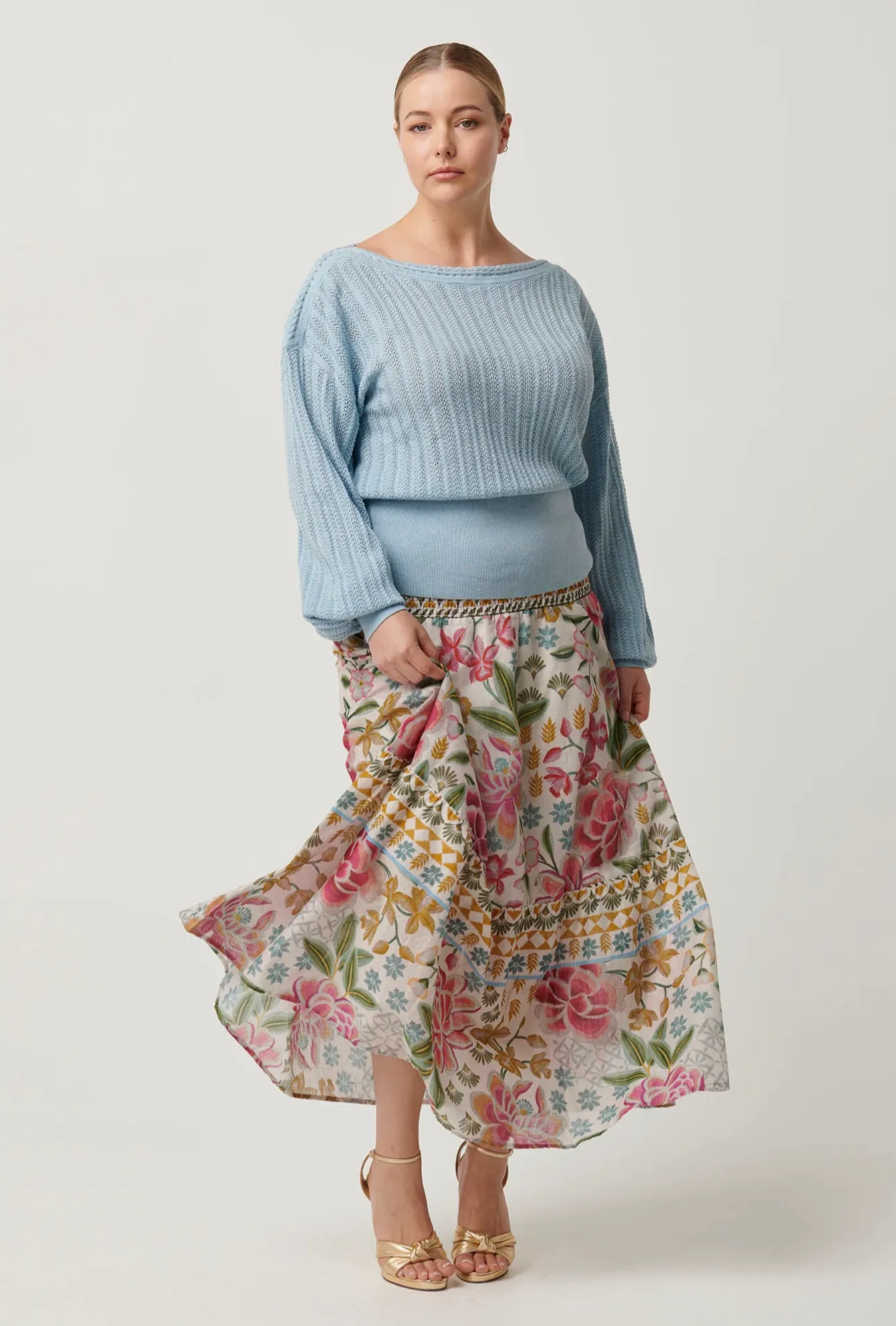 CORDELIA Cotton Skirt | AZALEA FIELDS