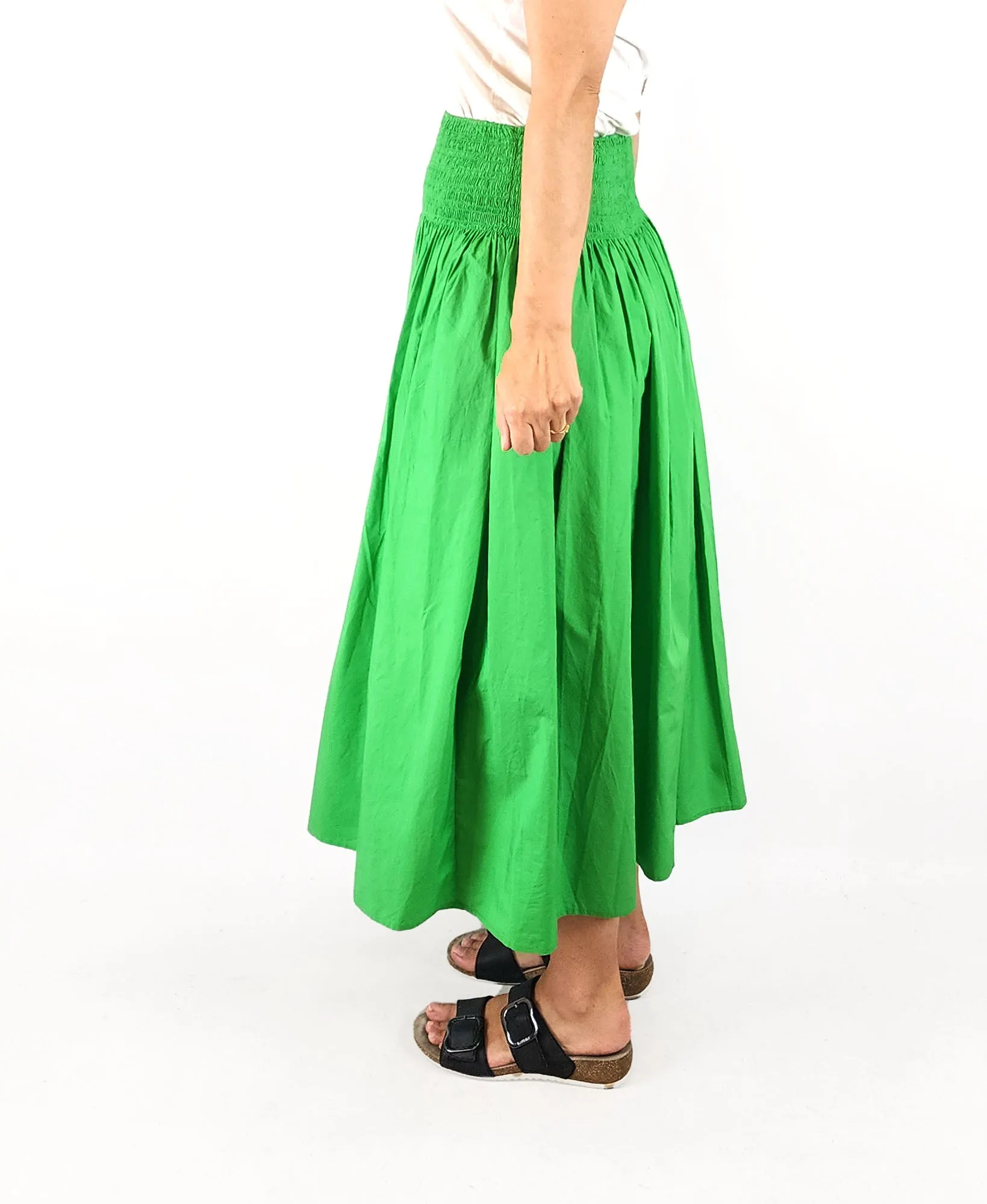 COS mint green cotton skirt size extra small