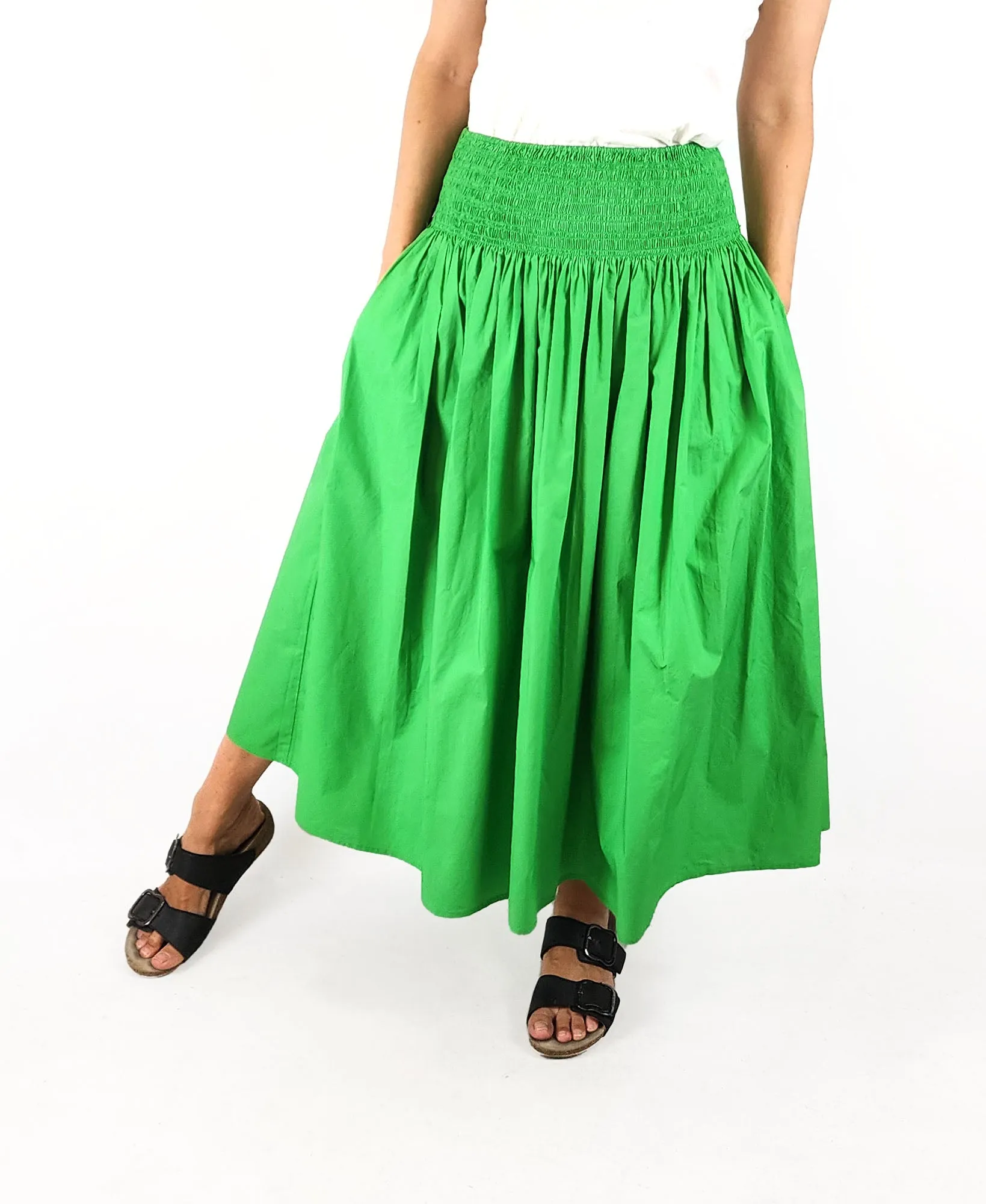 COS mint green cotton skirt size extra small