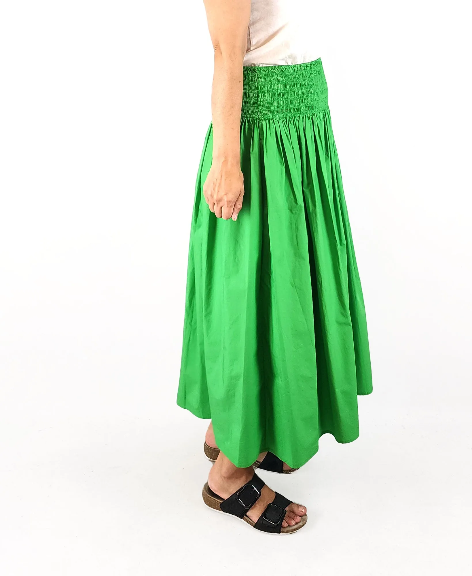 COS mint green cotton skirt size extra small