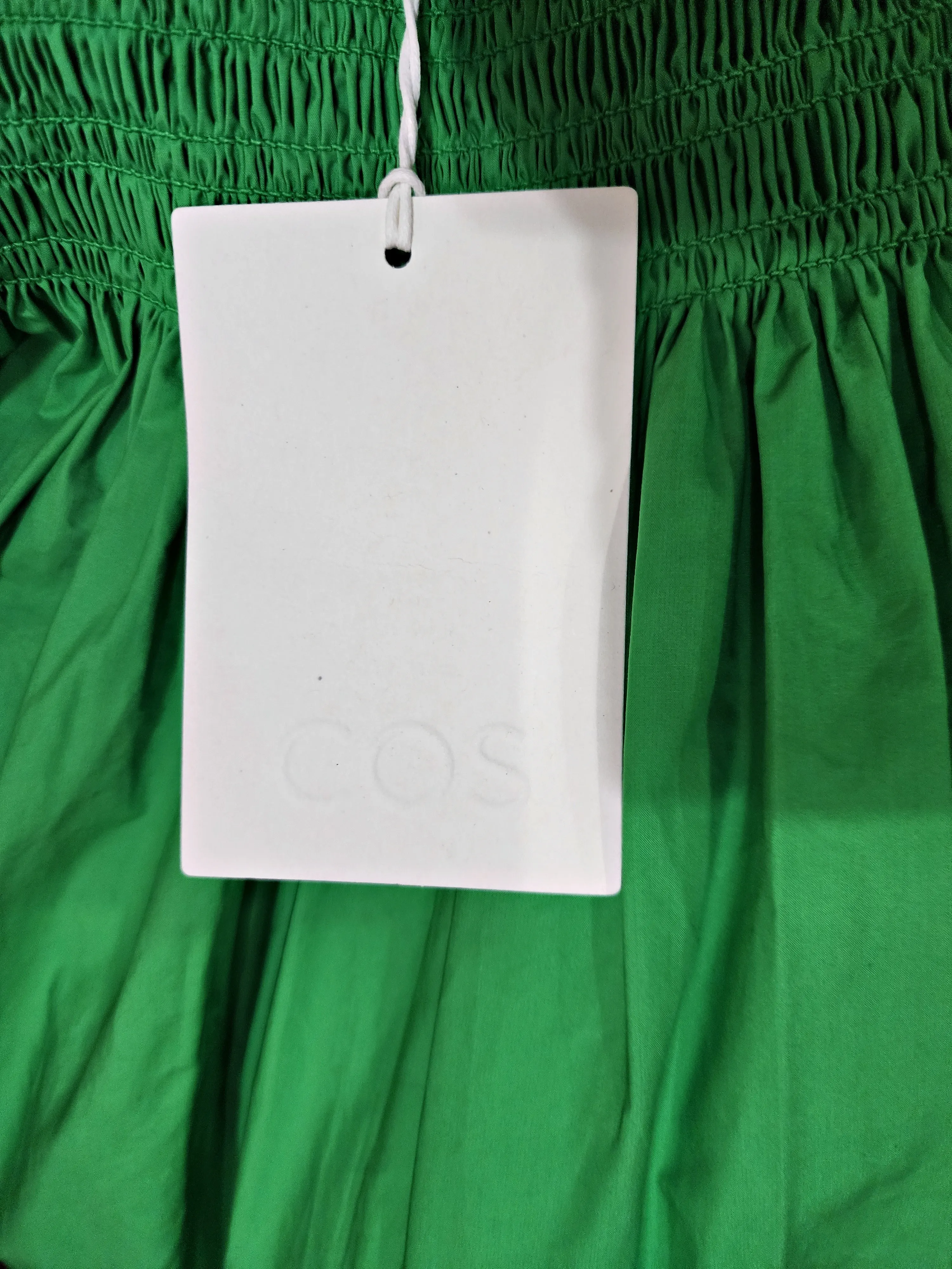 COS mint green cotton skirt size extra small