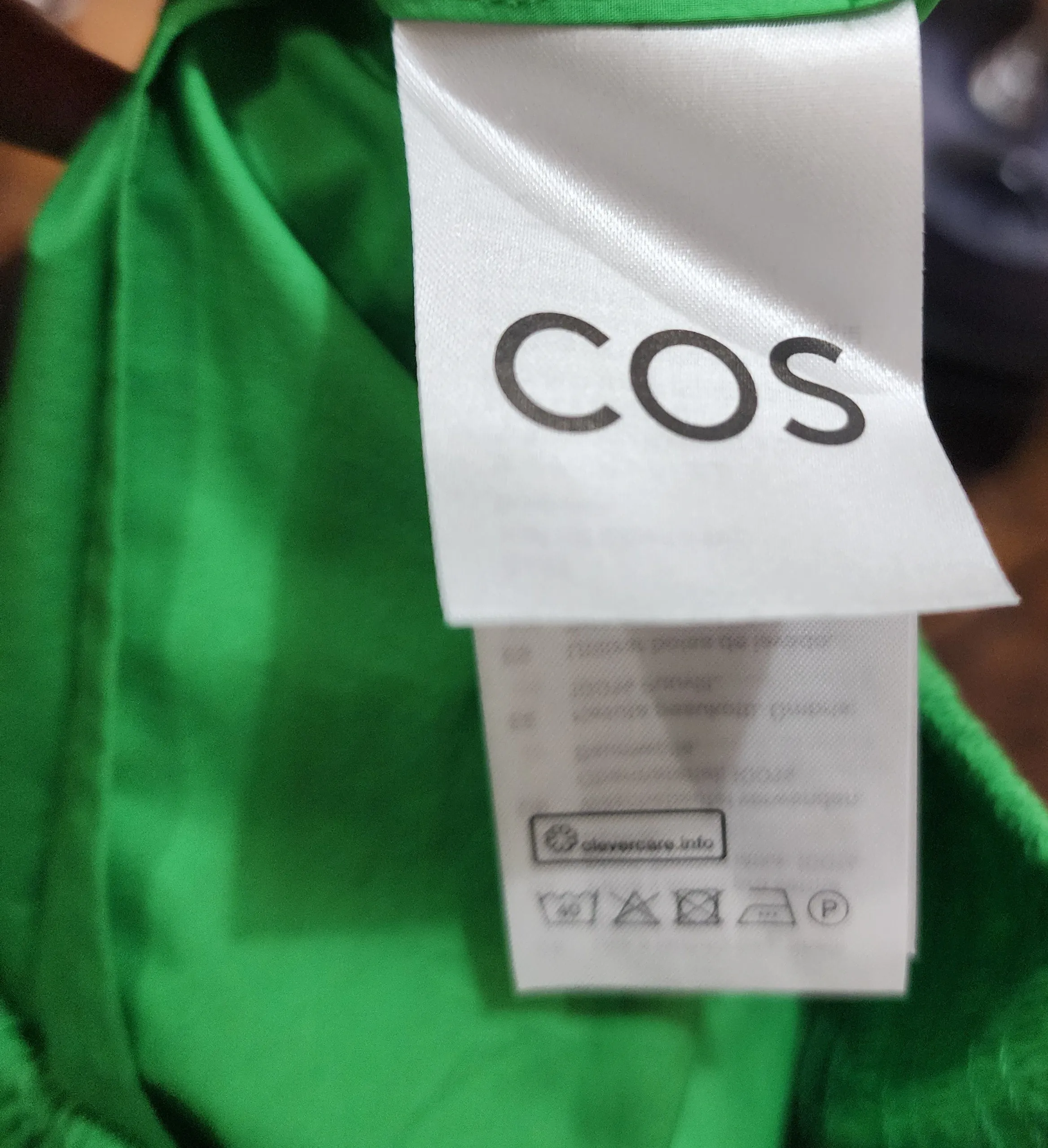 COS mint green cotton skirt size extra small
