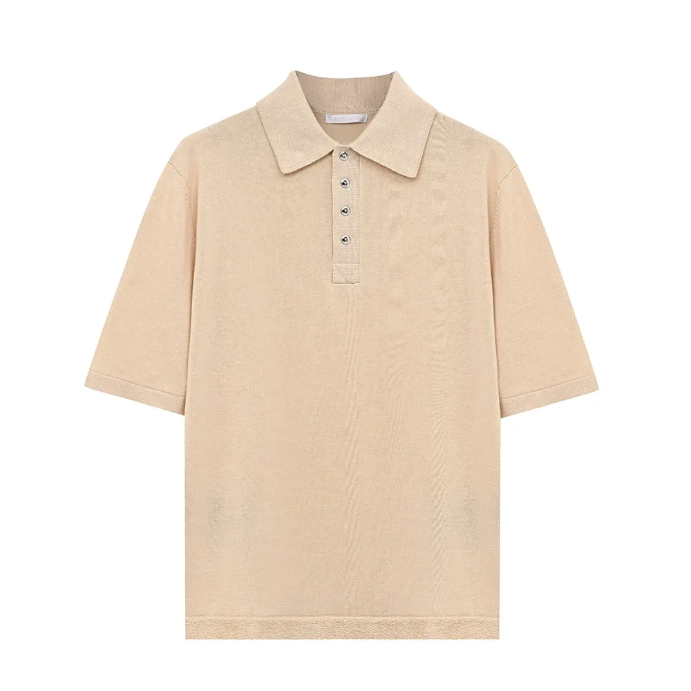 Cotton Linen Polo Shirt