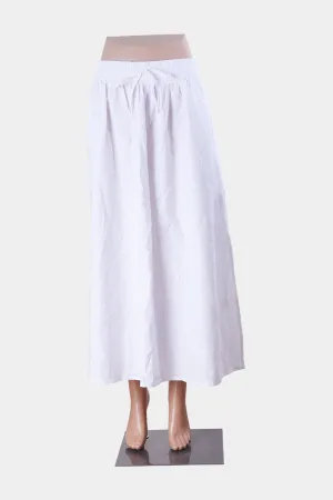 Cotton On White Drawstring High Waist Maxi Skirt