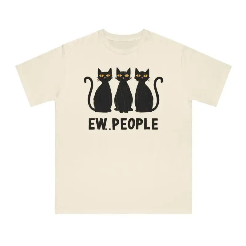 Cozy Cat Lovers Tee Organic Comfy Classic