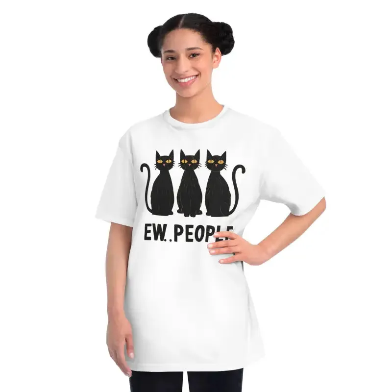 Cozy Cat Lovers Tee Organic Comfy Classic