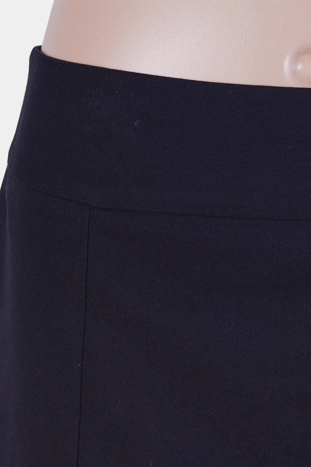 CUE Black Pleat Back Pencil Skirt