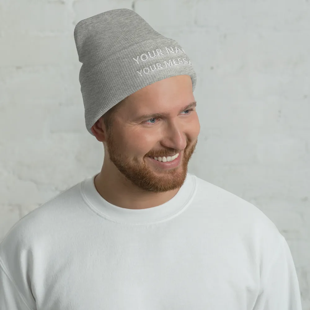 Custom name Cuffed Beanie
