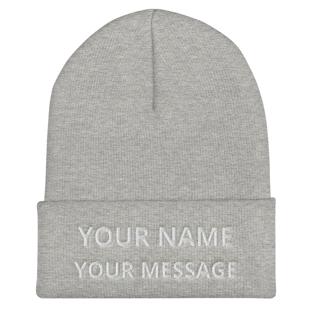 Custom name Cuffed Beanie